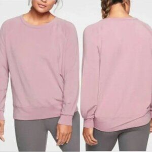 Athleta Bandha Yoga Purple Pullover Small